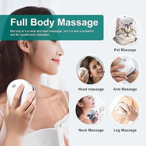 Electric Head,Scalp Massager | Advance Red Light Therapy for Boost Hair Growth, Hair Fall Control, Scalp Therapy | 3 Speed Mode Handheld,Portable,Scalp Scratcher Body Massage for Hair Growth,Deep Clean & Stress Relaxation