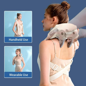 Neck and Back Massager, Neck Massager with Heating, Body Massager for Body Aches and Pains Relief, Electric Wearable 5D Cervical Neck Massage Machine for Deep Tissue Neck, Back, Shoulders, Waist and Legs