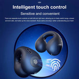 Airdopes Loop OWS Earbuds w/Clip-On Fit, Air Conduction Tech, 5.3 chip, panoramic surround stereo sound, touch control, 300HRS stand by duration, 4Mics ENx, 12mm Drivers, 40ms Latency, ASAP Charge, OWS Ear Buds Earphones (Cool Black)